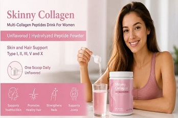 Skinny Collagen Fat Burning Blend benefits: skin, hair, nail and joint support