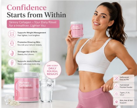 Confidence starts from within — Skinny Collagen Fat Burning Blend daily ritual